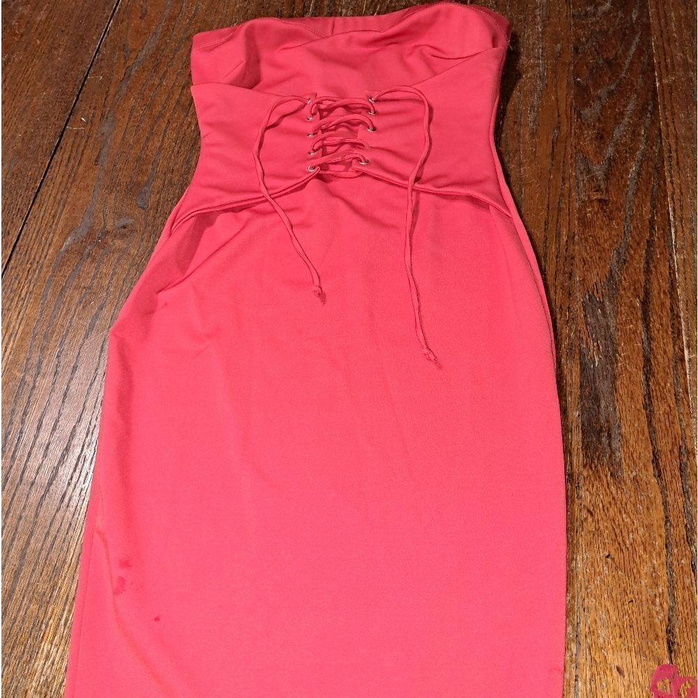 Small G by Guess Red Sleeveless Corset Top Mini Dress